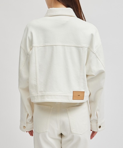 ROPE'（ロペ） デニムジャケット gジャン シルク混リアクティブデニムG