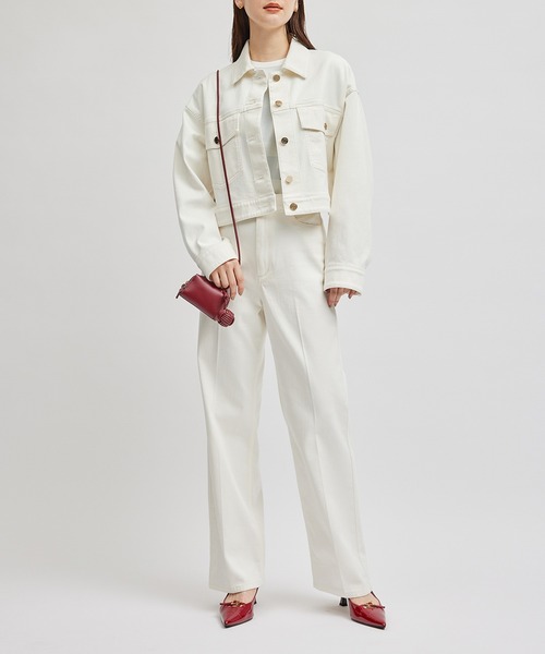 ROPE'（ロペ） デニムジャケット gジャン シルク混リアクティブデニムG