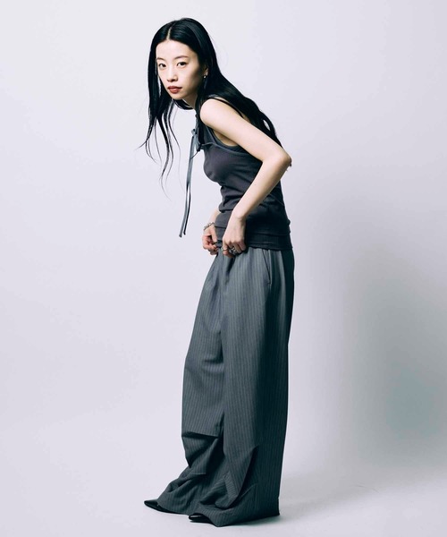 led.tokyo パンツ 「led.tokyo」LAYERED TUCK PANTS/レイヤードタック