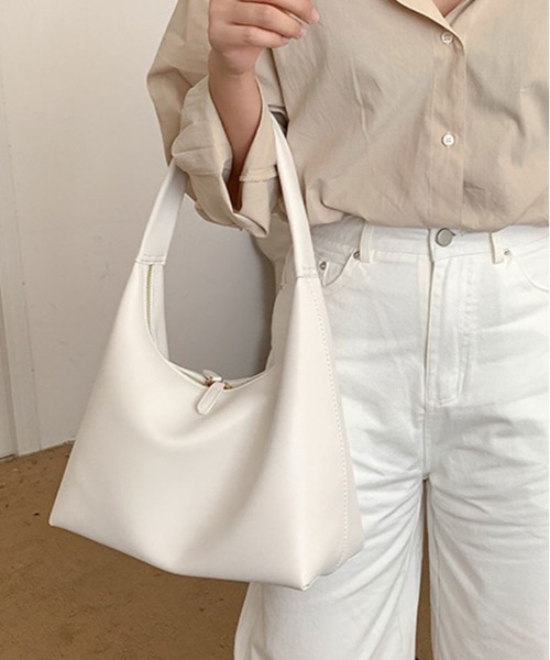 ハンドバッグ ワンハンドル トライアングル レザー バッグ : ZOZOTOWN