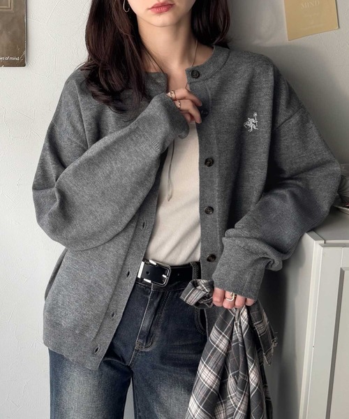 Java カーディガン ジャバコラボ」着まわし自在のベーシックデザイン