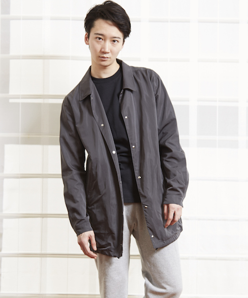 Re Youth コート ジャケット ナイロン ロング コーチ ジャケット