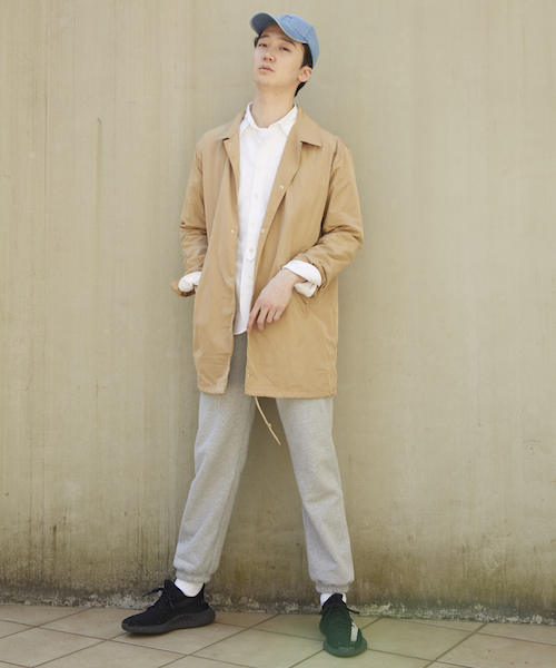 Re Youth コート ジャケット ナイロン ロング コーチ ジャケット