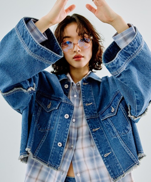 LEPSIM（レプシィム） デニムジャケット gジャン リメイクショートG