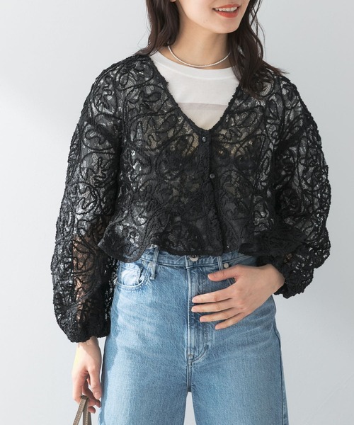 F by ROSSO（エフバイロッソ） ブラウス シャツ コードレースブラウス