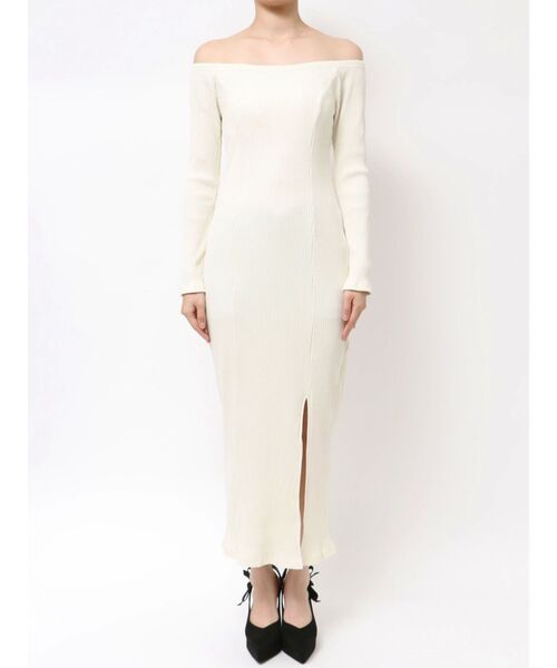 EATME（イートミー） ワンピース フェイクファーオフショルロング