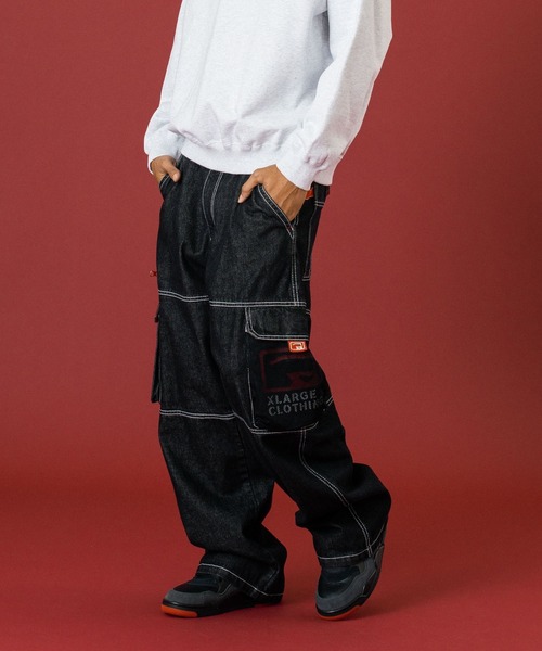 XLARGE（エクストラ ラージ） カーゴパンツ DENIM CARGO PANTS メンズ