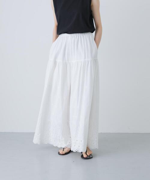 かぐれ パンツ 刺繍ティアードパンツ レディース : ZOZOTOWN Yahoo!店