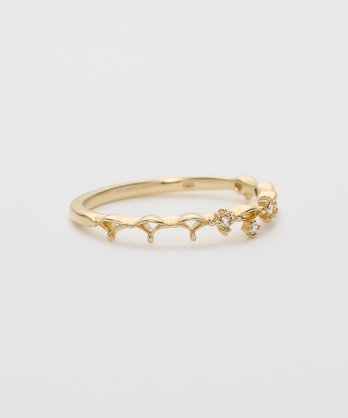 NOJESS（ノジェス） 指輪 リング K10ダイヤモンドピンキーリング