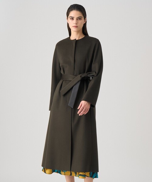 ANAYI（アナイ） コート アウター カシミヤベルト付きクルーコート