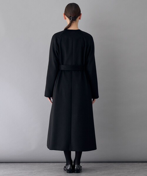 ANAYI（アナイ） コート アウター カシミヤベルト付きクルーコート