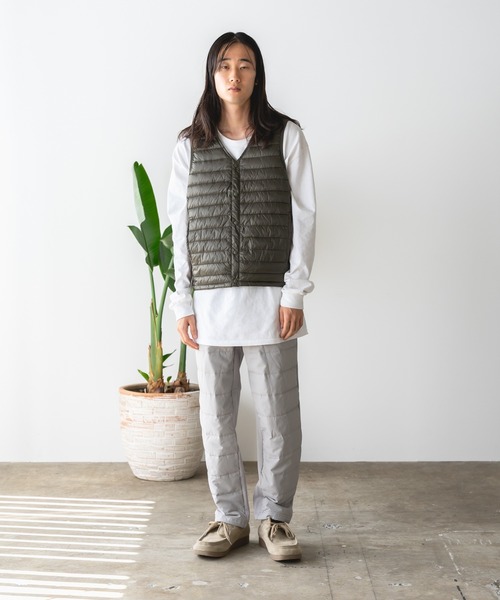 ROOP TOKYO ダウンベスト ベスト ライトダウンVネックインナーベスト