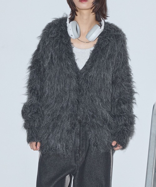 Anchor Smith（アンカー スミス） カーディガン モヘアライクシャギー