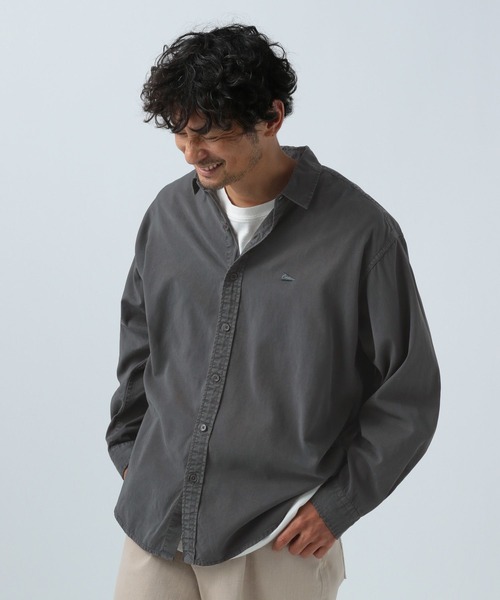 BAYFLOW（ベイフロー） シャツ ワンポイント刺繍レギュラー長袖シャツ