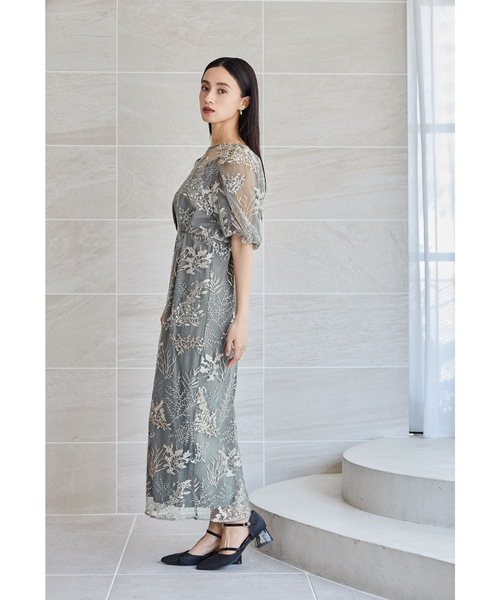 niana（ニアナ） ドレス フラワー刺繍レースペンシルドレス 結婚式