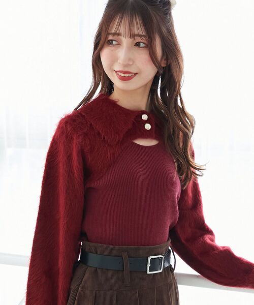 MAJESTIC LEGON（マジェスティックレゴン） ニット セーター 襟付き