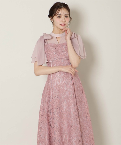 WILLSELECTION（ウィルセレクション） ドレス 肩リボンパイピング