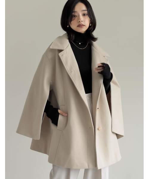 萌ゆる moyuru 変形コート ポンチョ風 萌ゆる moyuru 変形コート