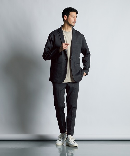 LANVIN en Bleu ジャケット テーラードジャケット セットアップ