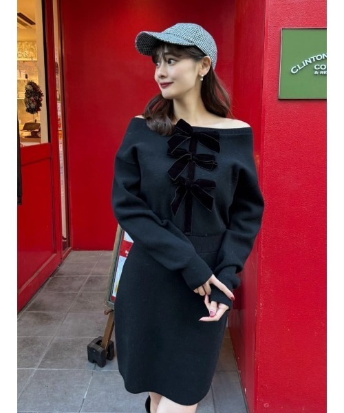 Her lip to ワンピース Simone Knit Mini Dress : ZOZOTOWN Yahoo!店