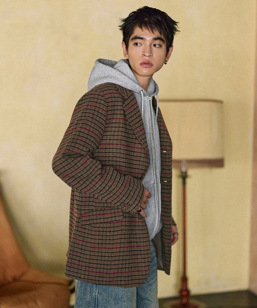 Bleme ジャケット テーラードジャケット クラシック ツイード チェック