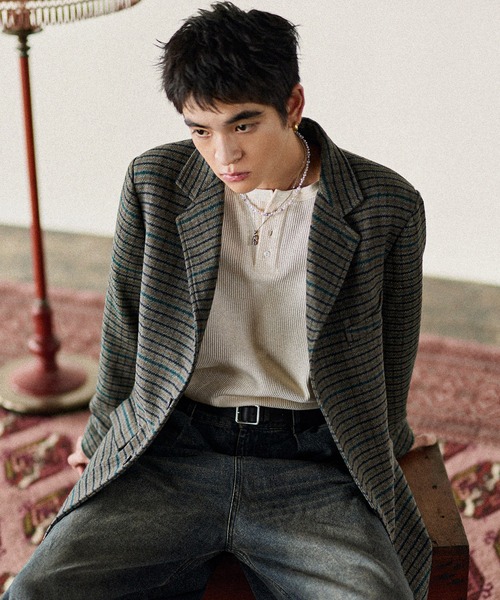 Bleme ジャケット テーラードジャケット クラシック ツイード チェック