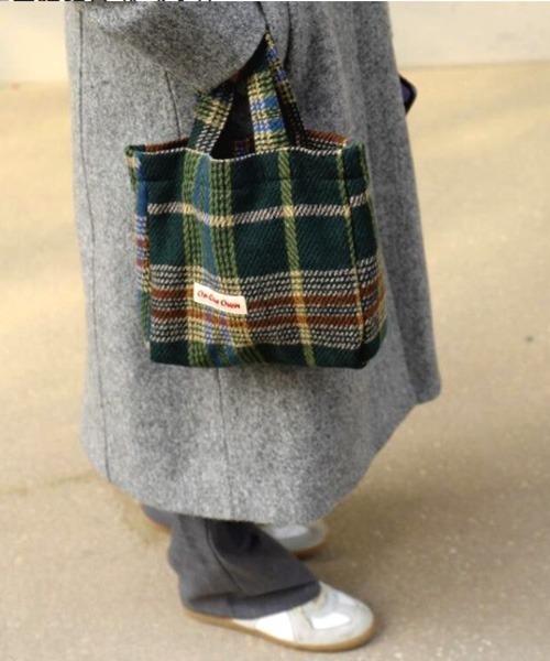 Mayree トートバッグ 「resonance」チェック柄 ミニトートバッグ