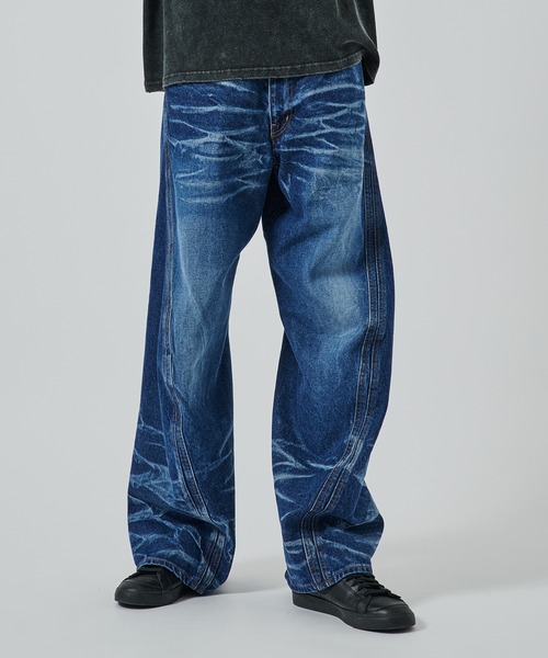 NVRFRGT（ネヴァーフォーゲット） ジーンズ 別注 3D TWISTED WIDE LEG