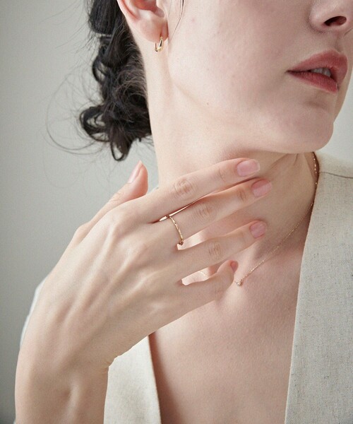 ete（エテ） 指輪 リング 「レイヤード」 K10YG ダイヤモンド リング