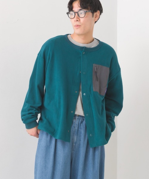 OMNES（オムネス） カーディガン メンズふわ軽静電気防止マイクロ