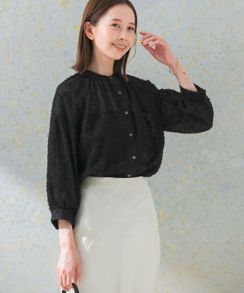 ブラウス シャツ チンツシアーギャザーブラウス レディース : ZOZOTOWN