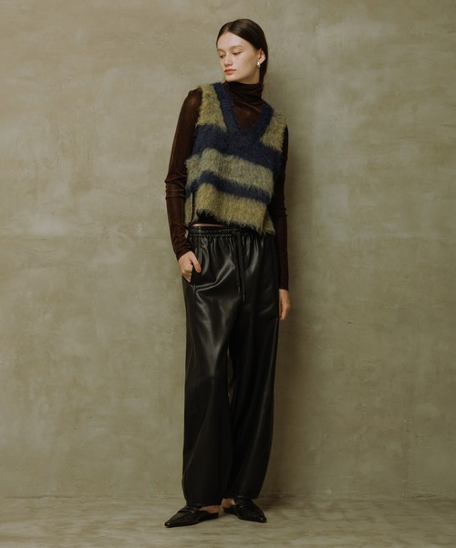 ADAM ET ROPE'（アダムエロペ） ベスト ジレ 「WEB限定」ブラッシュド