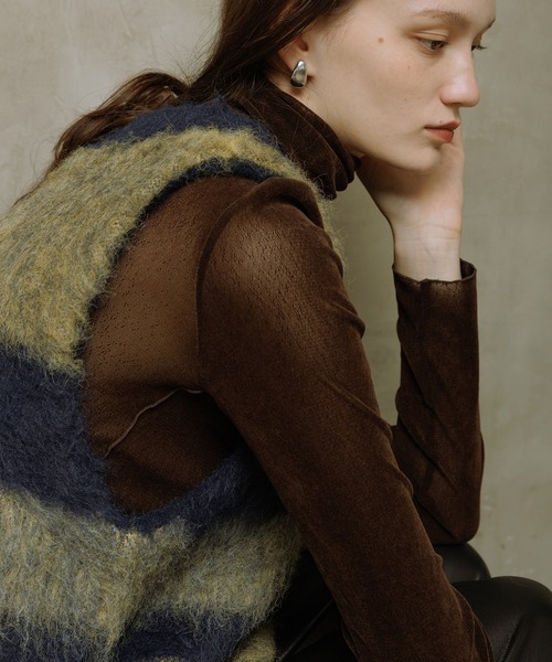 ADAM ET ROPE'（アダムエロペ） ベスト ジレ 「WEB限定」ブラッシュド