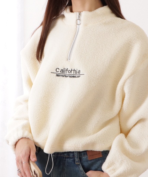 Lace Ladies（レースレディース） ハーフ ジップ ボア フリース プル