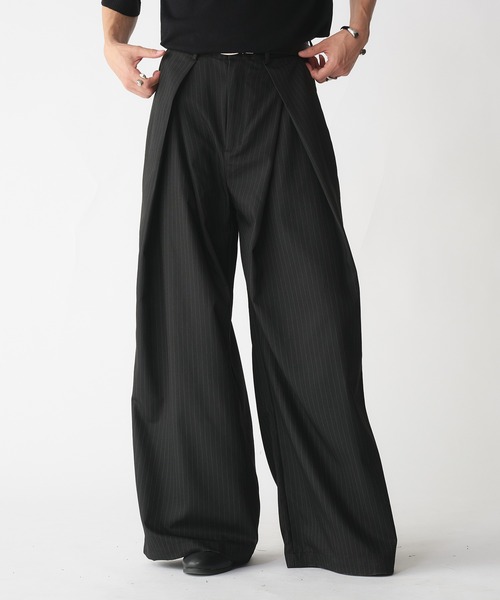 selle glant（セレグランテ） スラックス CROSS TUCK WIDE SLACKS