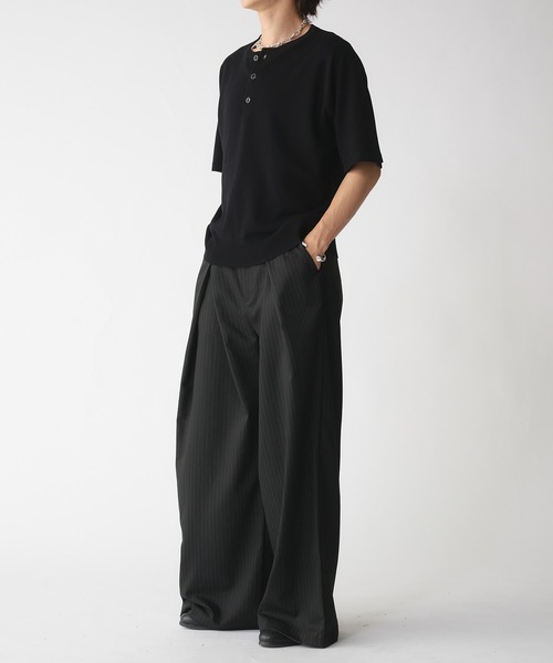 selle glant（セレグランテ） スラックス CROSS TUCK WIDE SLACKS