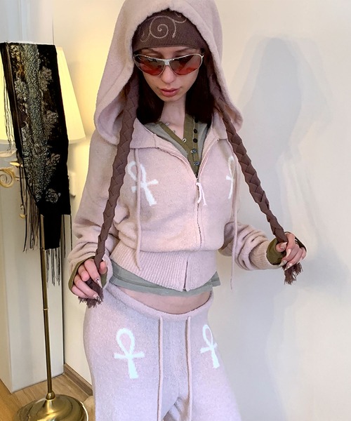 SCULPTOR（スカルプター） パンツ Ankh Boucle Knit Pants レディース