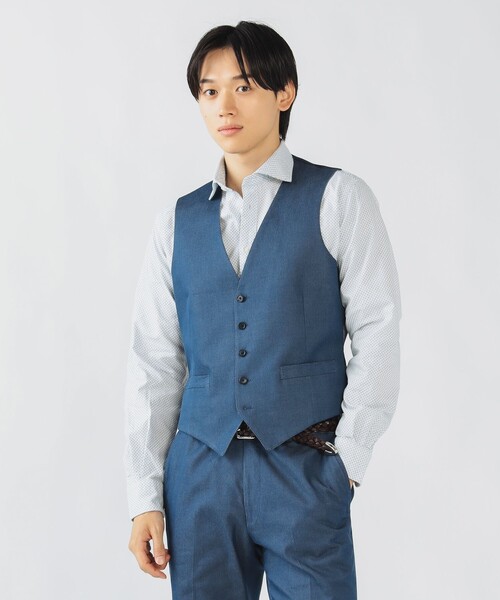 BEAMS HEART（ビームス ハート） ベスト ジレ ストレッチデニム