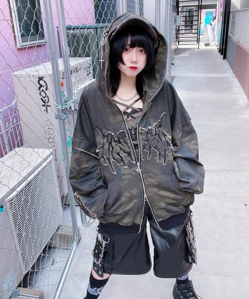 REFLEM（レフレム） パーカー 「REFLEM/レフレム」猫耳ZIPパーカー