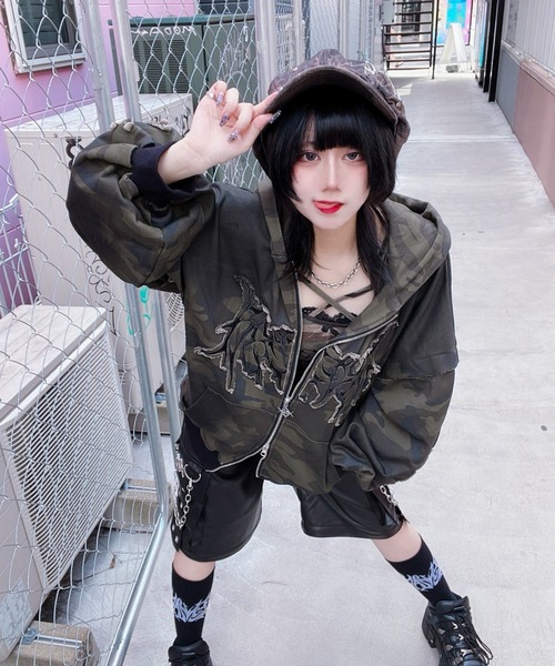 REFLEM（レフレム） パーカー 「REFLEM/レフレム」猫耳ZIPパーカー