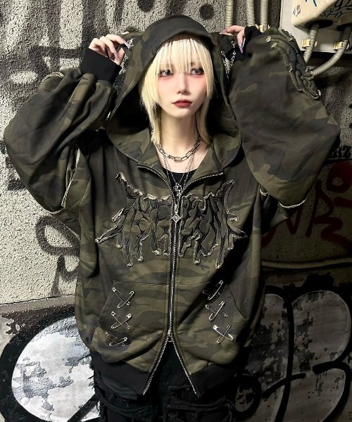 REFLEM（レフレム） パーカー 「REFLEM/レフレム」猫耳ZIPパーカー