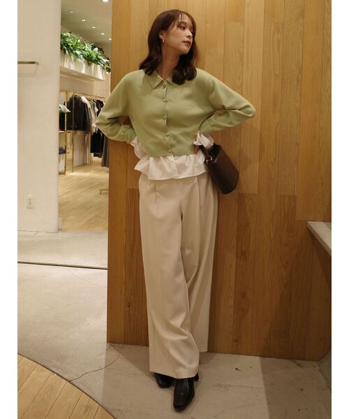 LAGUNAMOON（ラグナムーン） カーディガン ペプラムドッキングニット