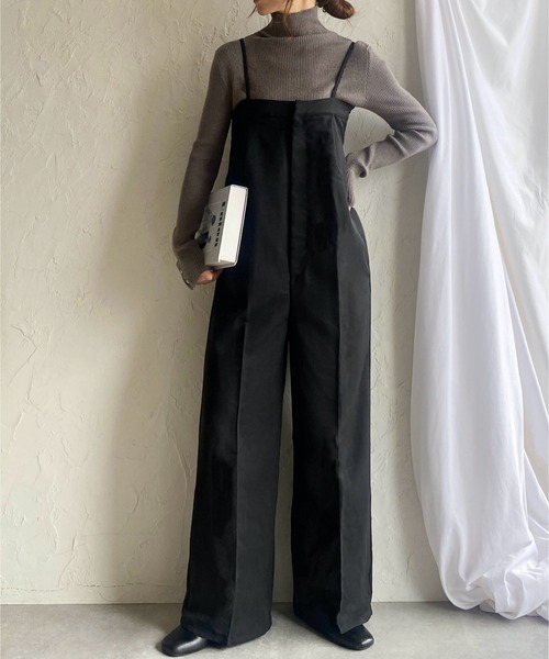 She's Closet サロペット オーバーオール フロントジップハイウエスト