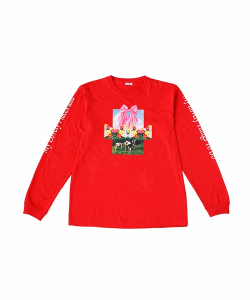 HEY!MrsROSE tシャツ HEY! Mrs ROSE(ヘイ！ミセスローズ)牛柄ロンT