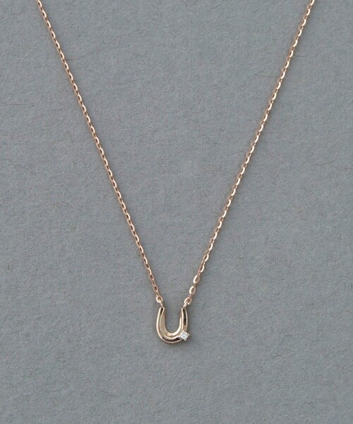 ete（エテ） ネックレス 「シェア」 K10MPG ダイヤモンド ホースシュー