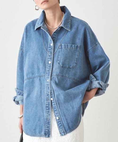 Loungedress（ラウンジドレス） ブラウス シャツ スウィッチデニム