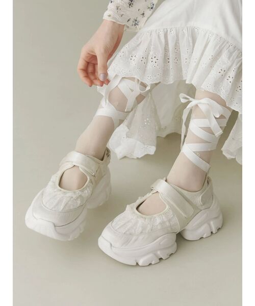 merry jenny（メリージェニー） スニーカー レースアップバレエ