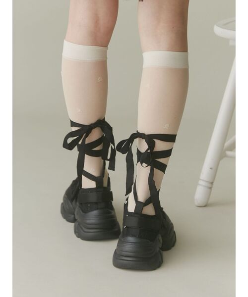 merry jenny（メリージェニー） スニーカー レースアップバレエ