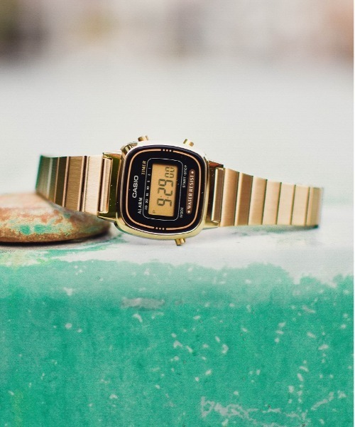 CASIO（カシオ） 腕時計 //ゴールド デジタルミニ 腕時計 レディース