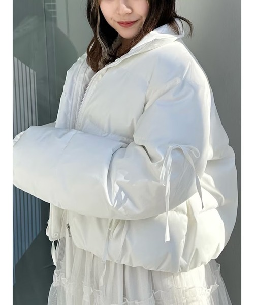 美品 スーパービューティー ダウンジャケット コート 40 オフホワイト